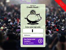 Tablet Screenshot of creditrush.com